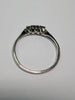 PLATINUM TRIPLE DIAMOND RING SIZE O 2.69G PRESTON STORE