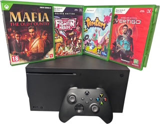Microsoft Xbox Series X Console with 4 Games