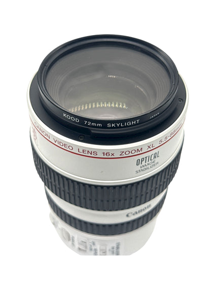 Canon - Video Camera Lens - 16x Zoom Xl 5.5-88mm Is Optical Image