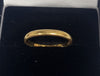 22ct Yellow Gold Band Ring - 1.90G - Size L - Hallmarked
