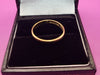 18CT - Yellow Gold Band Ring - 1.86g - Size O