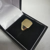 9K Solid Gold Signet Ring 4.20Grams, 375 Hallmarked & Tested, Size: S, Box Included