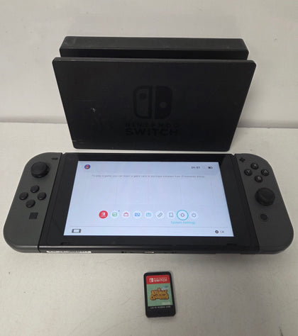Nintendo Switch Console Gray & 2 Unboxed Games
