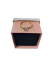 9ct Gold Ring Round Clear Stone Size P 1/2