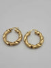 Pair Of 9ct Yellow Gold Twist Hoop Earrings - 6.03 Grams