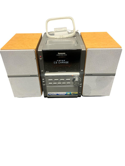 Panasonic Sa-pm18 5-disc Cd Shelf System Stereo Tape Deck Am/fm Radio PLEASE READ DESCRIPTION