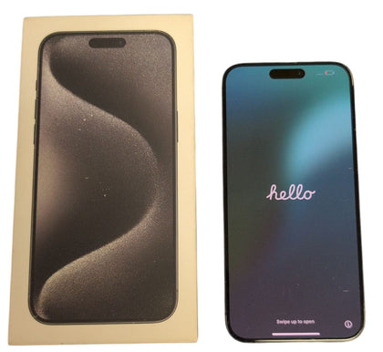 Apple iPhone 15 Pro Max 256GB 100% Battery Health Black Unlocked