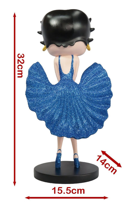 Betty Boop Cool Breeze (Blue Glitter) 32cm