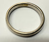 18CT WHITE GOLD  BAND SIZE M