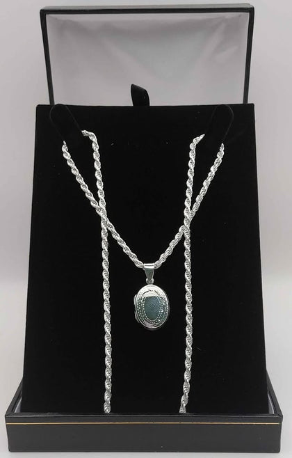 *BRAND NEW* 925 silver chain with Locket Pendant 20.0g 24