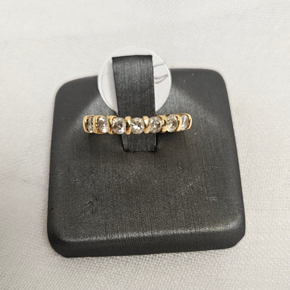 18ct Yellow Gold Diamond Half Eternity Ring - J