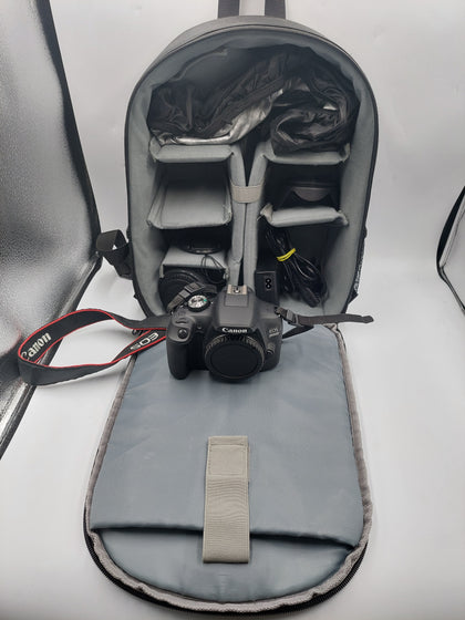 Canon EOS 2000D 24.1M + Sigma 18-200mm f/3.5-6.3 DC (Canon) With Bag and charger-7000 shutter count(7%)