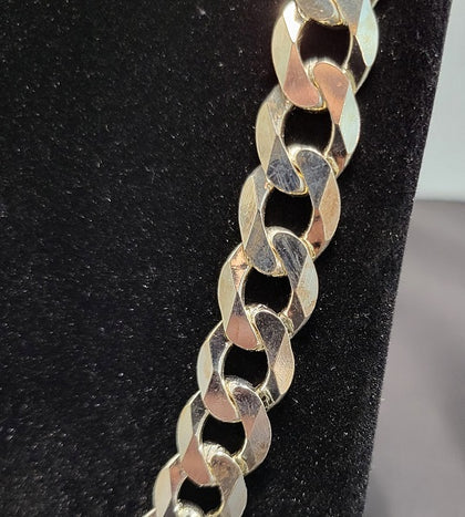 925 Sterling Silver Curb Link Chain - 26