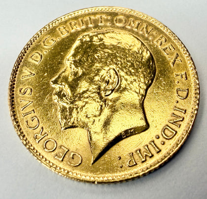 1913 22ct King George V Half Sovereign