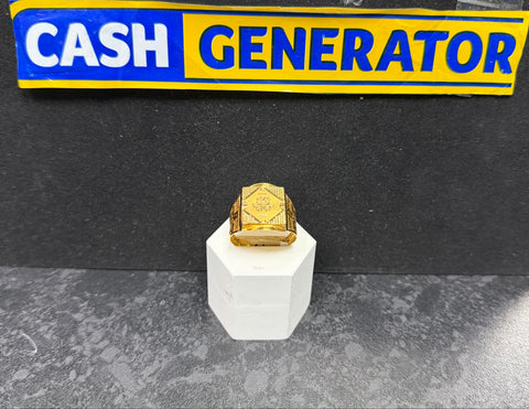 22ct Gold Men's Ring (Size X) 3.69g