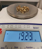 9ct Solid Yellow Gold Ornate Belcher Bracelet Set with Pink CZ Stones - 7.5"