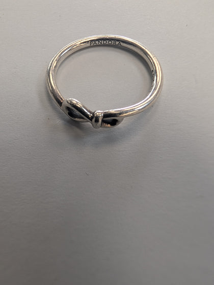 Pandora Style Bow Ring (Size 50)
