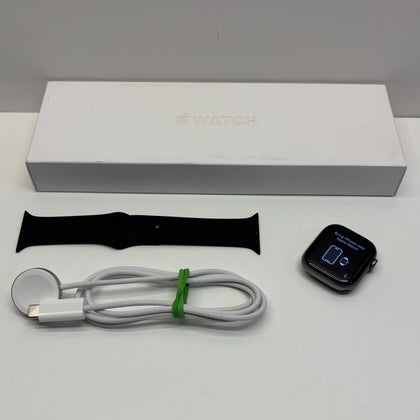 Apple Watch Series 11 42mm Space Grey Aluminum Case Black Sports Band Boxed