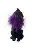 Furgus Black Cat Feather Boa Figurine 19.5cm