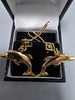 14ct GOLD Dolphin Earrings 5.8G 585 1.5'' in Length