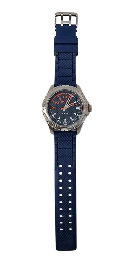 Hugo Boss Orange Honolulu Mens Watch - Navy Blue Silicone Strap - Quartz Battery - Comes With Box