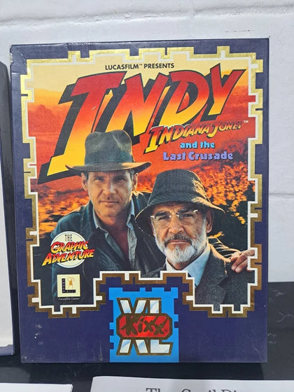 Atari St -rare Kixx Indiana Jones Last Crusade. Original Big Box Game.