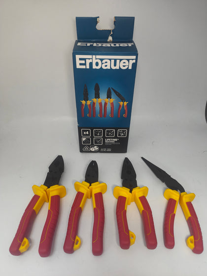 Erbauer 4 Piece VDE Pliers Set