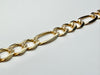 9ct yellow gold figaro chain 24"