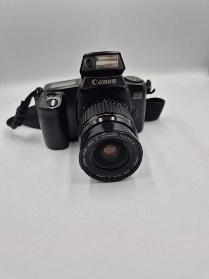 cannon eos 1000f, with lens and carry case
