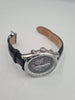 Citizen eco-drive (solar) Chronograph Men's stainless steel watch with black leather Strap BOXED