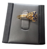 9ct Gold Ring With Blue And Green Stones 3.2g
