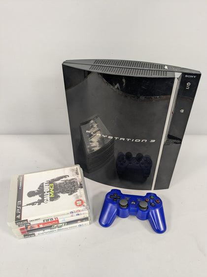 Sony Playstation 3 40gb Conosle 5 Game Package