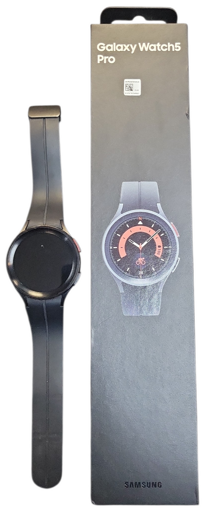Samsung Galaxy Watch5 Pro (SM-R925F), 45MM, LTE, Wi-Fi, GPS, Black Titanium, Boxed