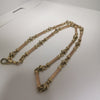 Solid 9K Gold Bar Chain, 375 Hallmarked and Tested, Total Weight: 44.5Grams, Size: 20" Length Approx