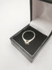 9CT White Gold Stone Ring, 375 Hallmarked, 2.0Grams, Size N - Box Included