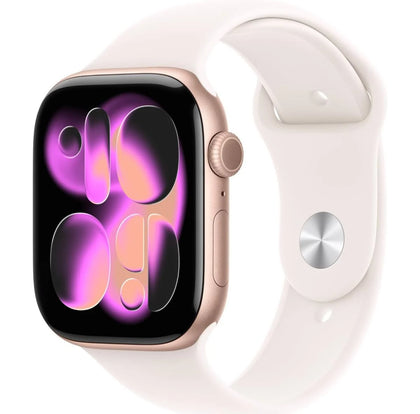 Apple Watch Series 11 GPS 42mm Rose Gold Case Sport Band