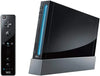 Nintendo Wii Black With Two Controllers