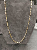 14ct Yellow & White Gold Nugget Link Chain - 24"