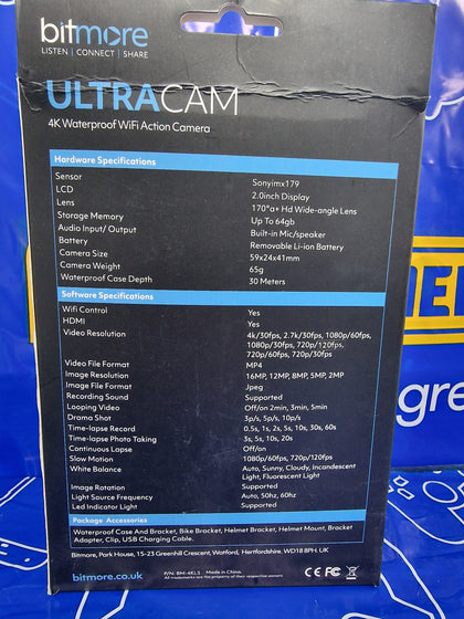 Bitmore UltraCam 4K Waterproof WiFi