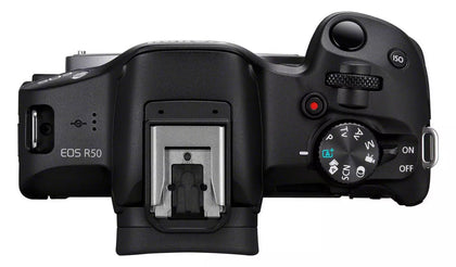 Canon EOS R50 Mirrorless Camera With RFS 18-45mm Lens