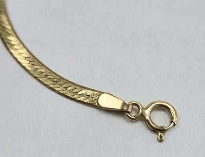 9ct Gold Herringbone Bracelet 7