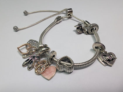 SILVER PANDORA CHARM BRACELET PRESTON STORE