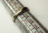 18CT WHITE GOLD BAND SIZE M