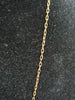 14ct Yellow Gold Chain (16") with Stylised Cross with Clear Stones.