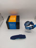 Swatch SR1130SW Blue Quartz Watch Boxed
