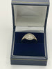 9ct Gold Ring with Clear Stones - P