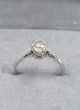 18CT WHITE GOLD DIAMOND RING 0.50CT SIZE M