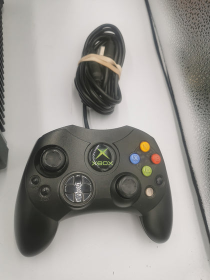 Original Xbox Console Black Boxed With Controller and Wires