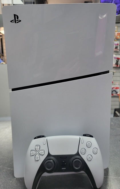 Playstation 5 Slim Digital Console, 1TB, White, With One Controller. Unboxed. No Stand