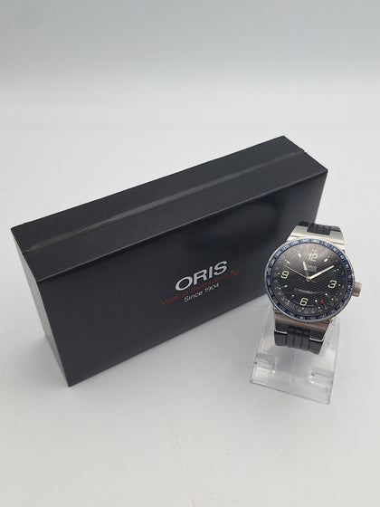 Oris Williams F1 team pointer date 7585 carbon automatic mens watch BOXED
